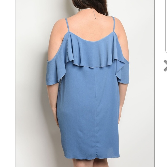 Plus size Ruffle Flowy Flirty Mini Dress - Picture 2 of 2